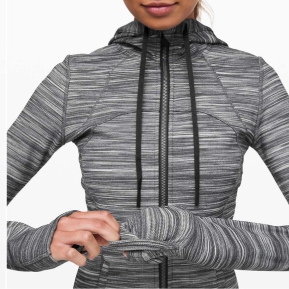 Lululemon Hooded Define Jacket *Nulu Heathered Black/White/Black size 6 - Picture 7 of 15